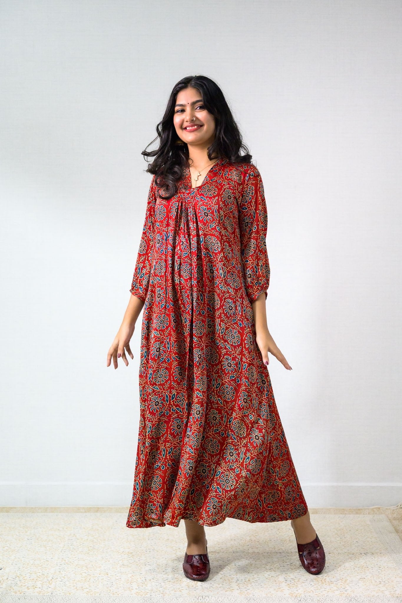 Gulshan Modal Ajrakh Dress - Lobha Deepthis