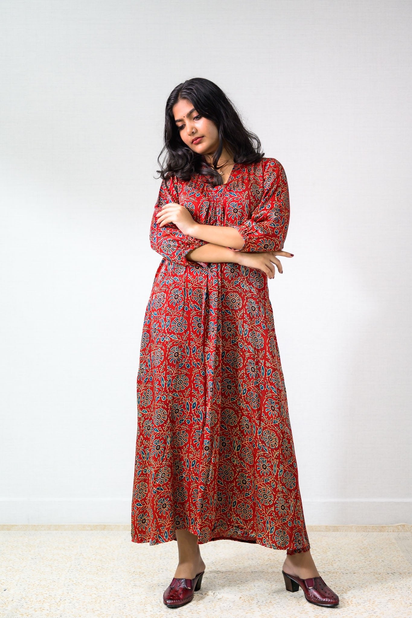 Gulshan Modal Ajrakh Dress - Lobha Deepthis