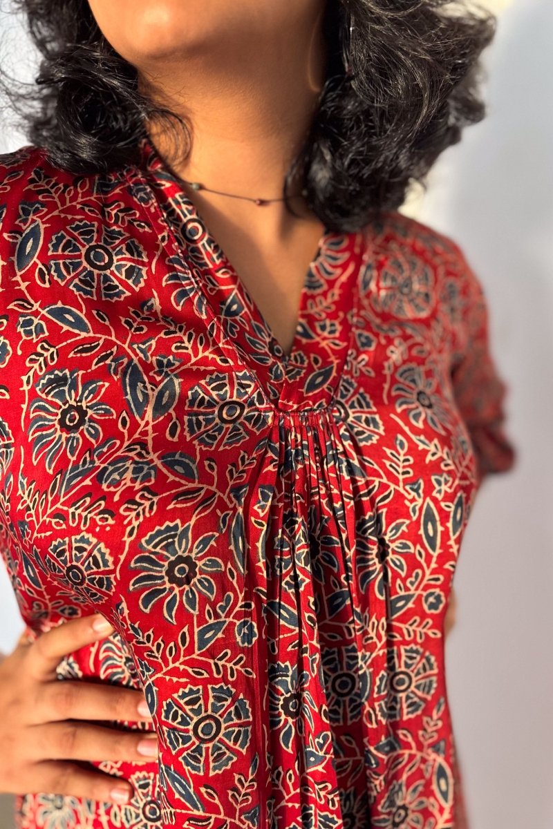 Gulshan Modal Ajrakh Dress - Lobha Deepthis