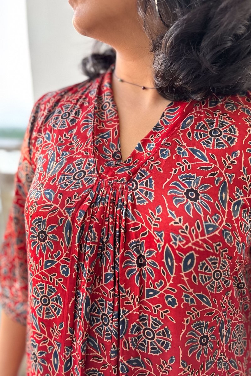 Gulshan Modal Ajrakh Dress - Lobha Deepthis