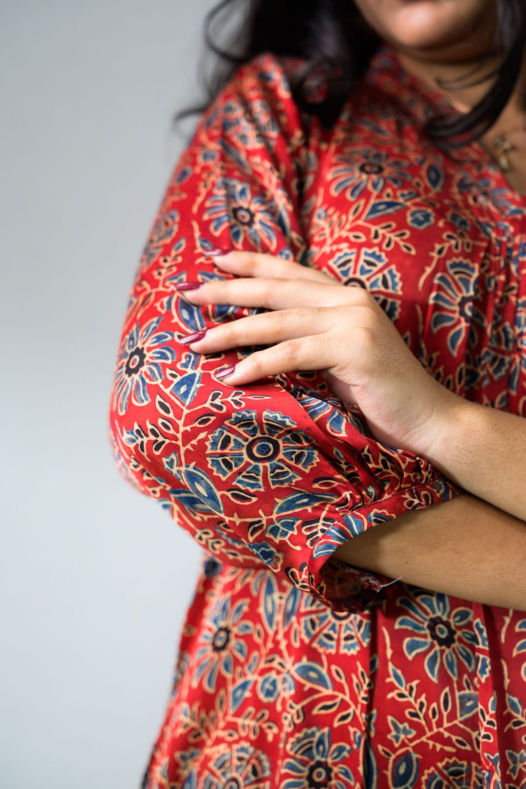 Gulshan Modal Ajrakh Dress - Lobha Deepthis