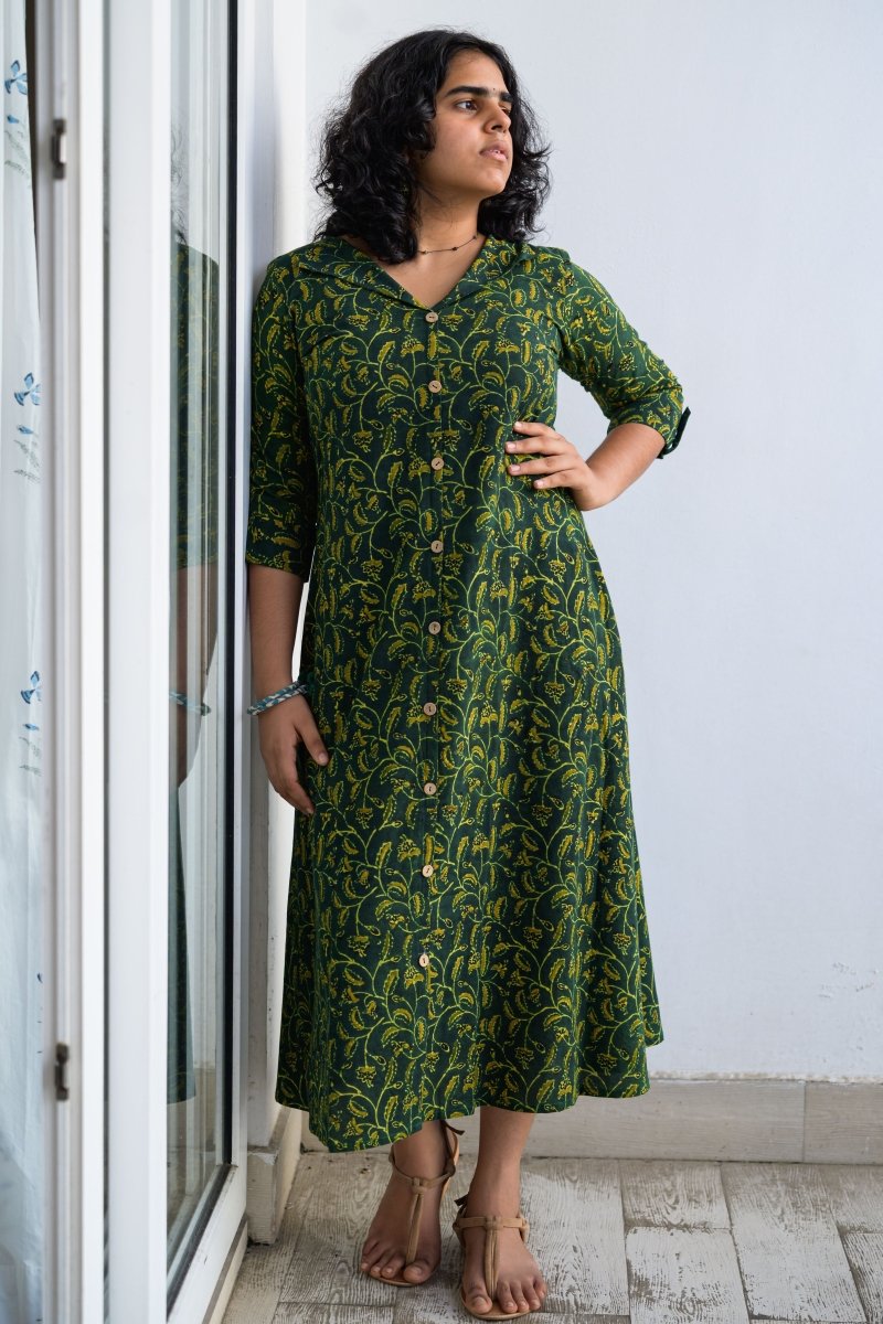 Harini Ajrakh Dress - Lobha Deepthis