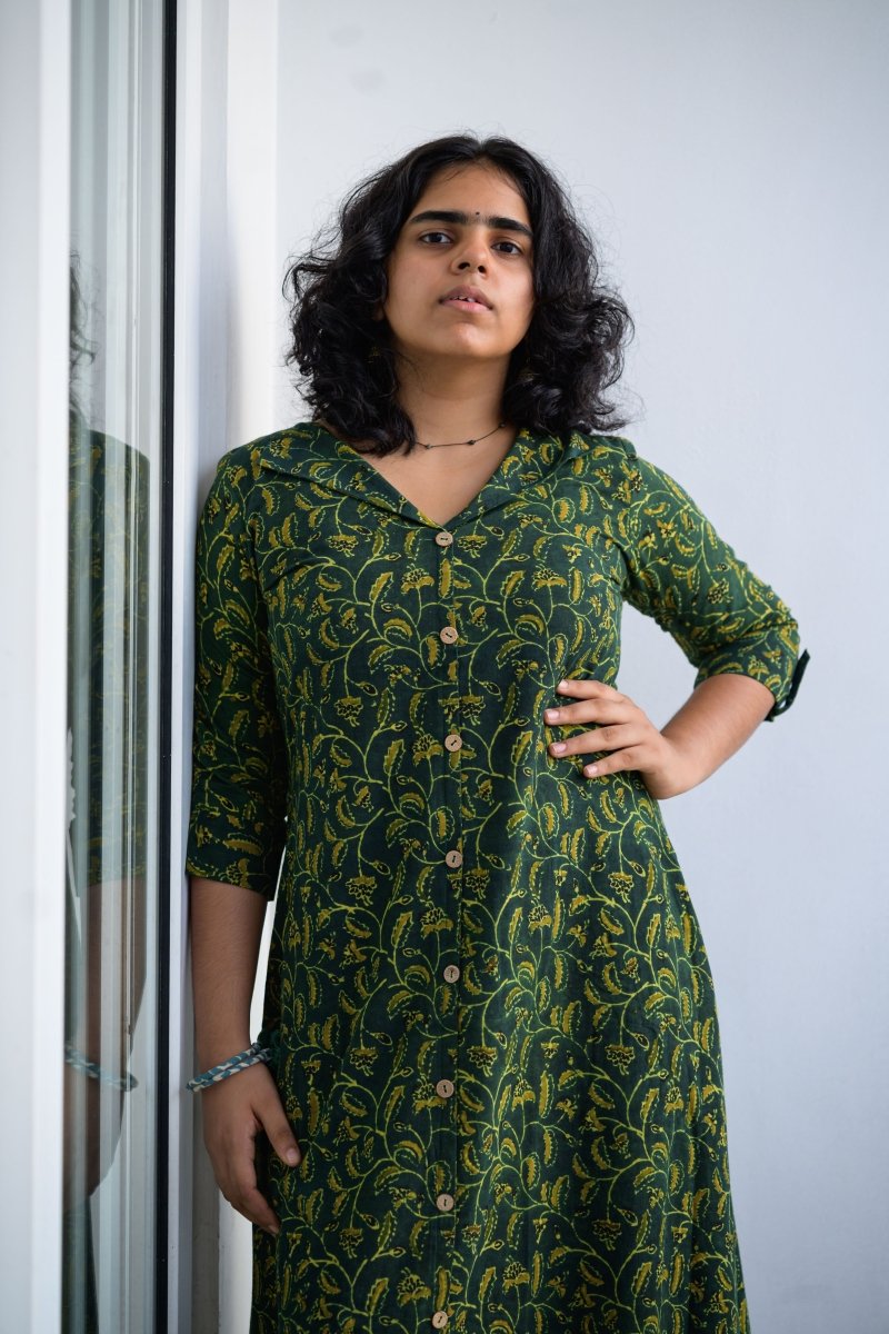 Harini Ajrakh Dress - Lobha Deepthis