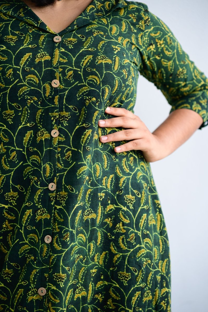 Harini Ajrakh Dress - Lobha Deepthis