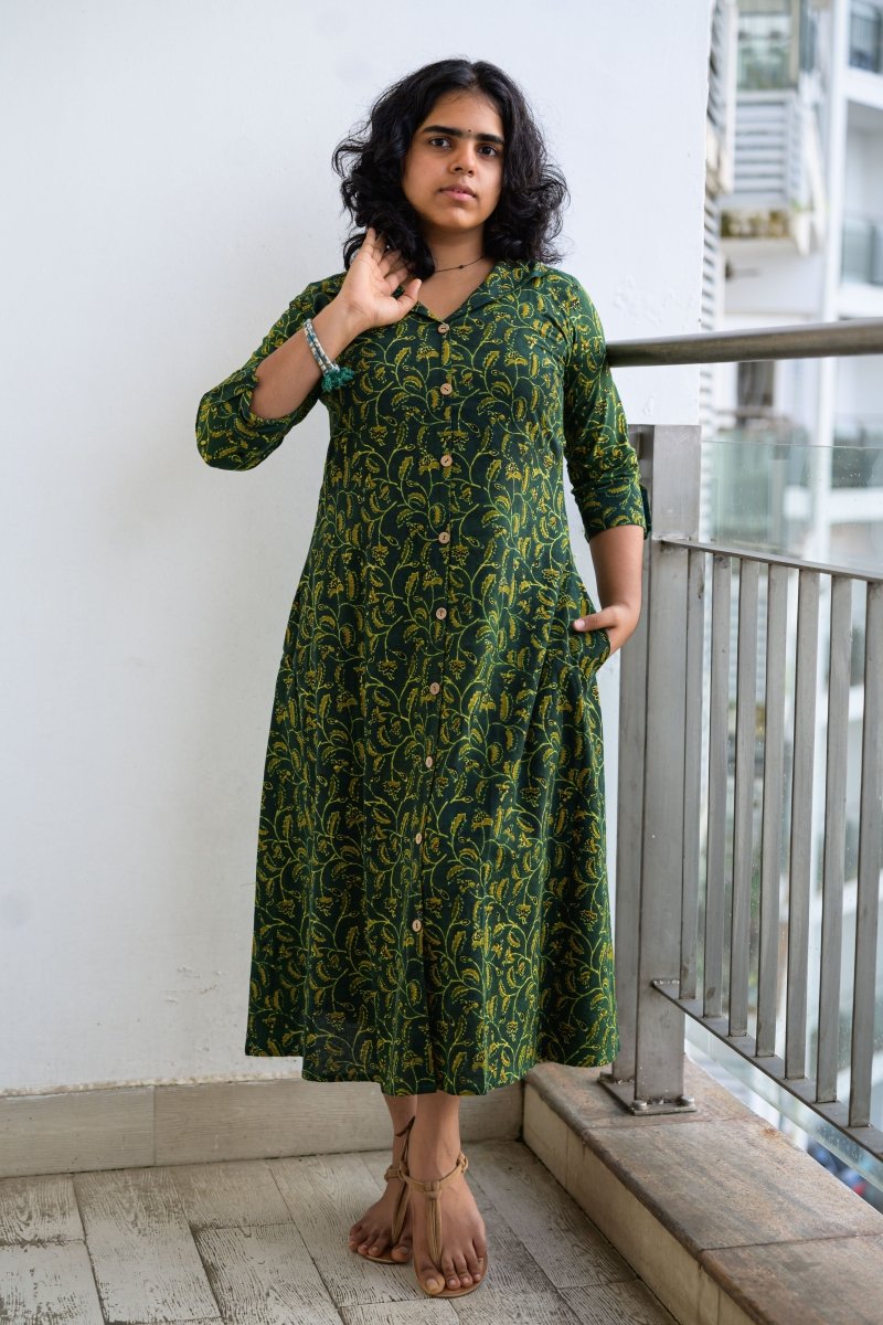 Harini Ajrakh Dress - Lobha Deepthis