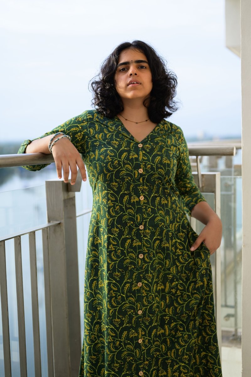 Harini Ajrakh Dress - Lobha Deepthis