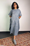 Hawa Blue Dabu Kaftan - Lobha Deepthis