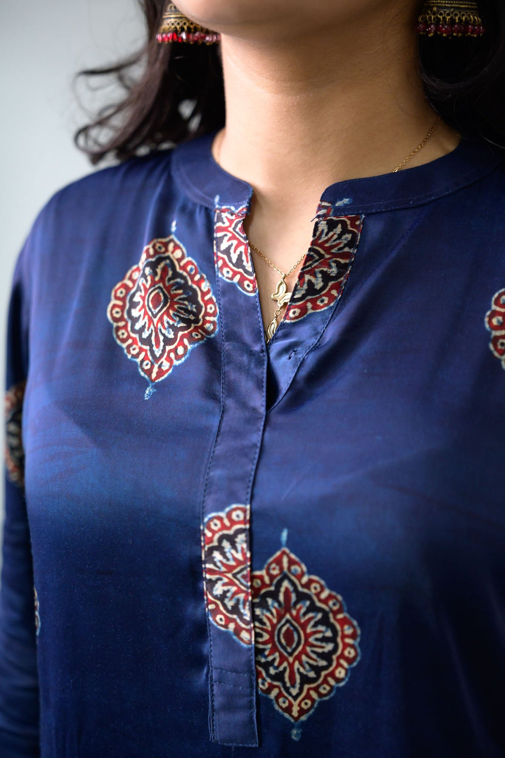 Indigo Pihu Blooms Modal Short top - Lobha Deepthis