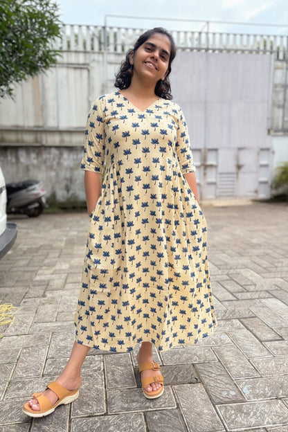 Indigo Tamara Ivory Dress - Lobha Deepthis