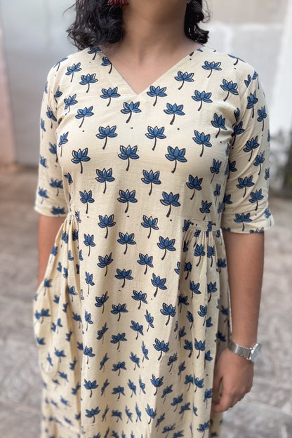 Indigo Tamara Ivory Dress - Lobha Deepthis