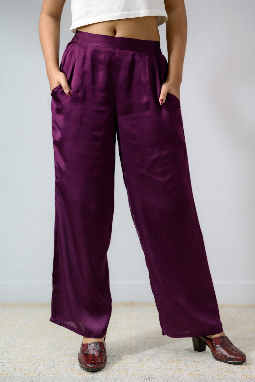 Lavender Modal Parallel Pants - Lobha Deepthis