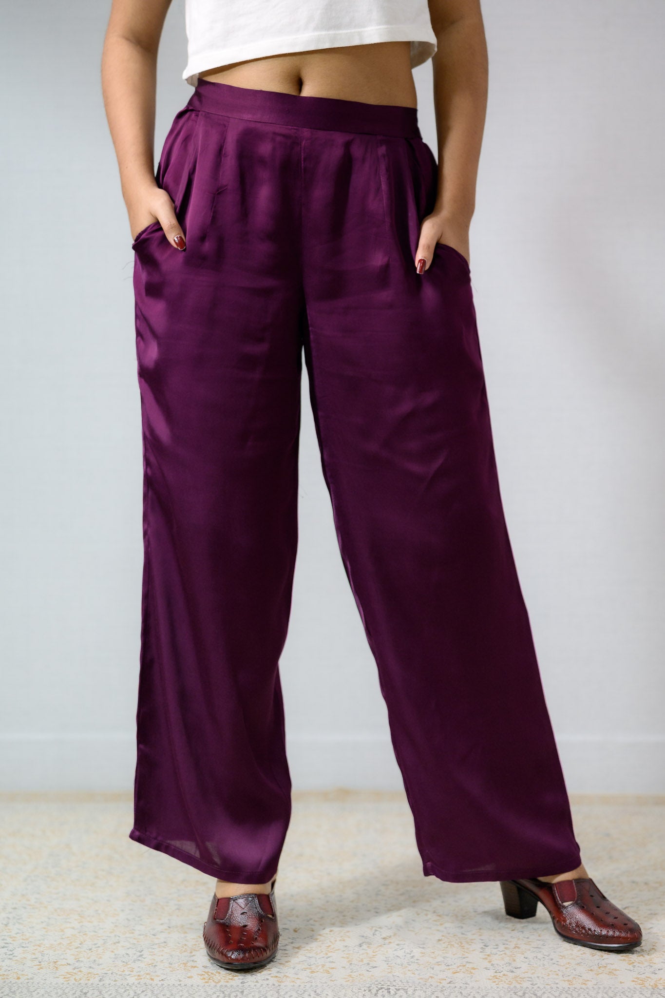 Lavender Modal Parallel Pants - Lobha Deepthis