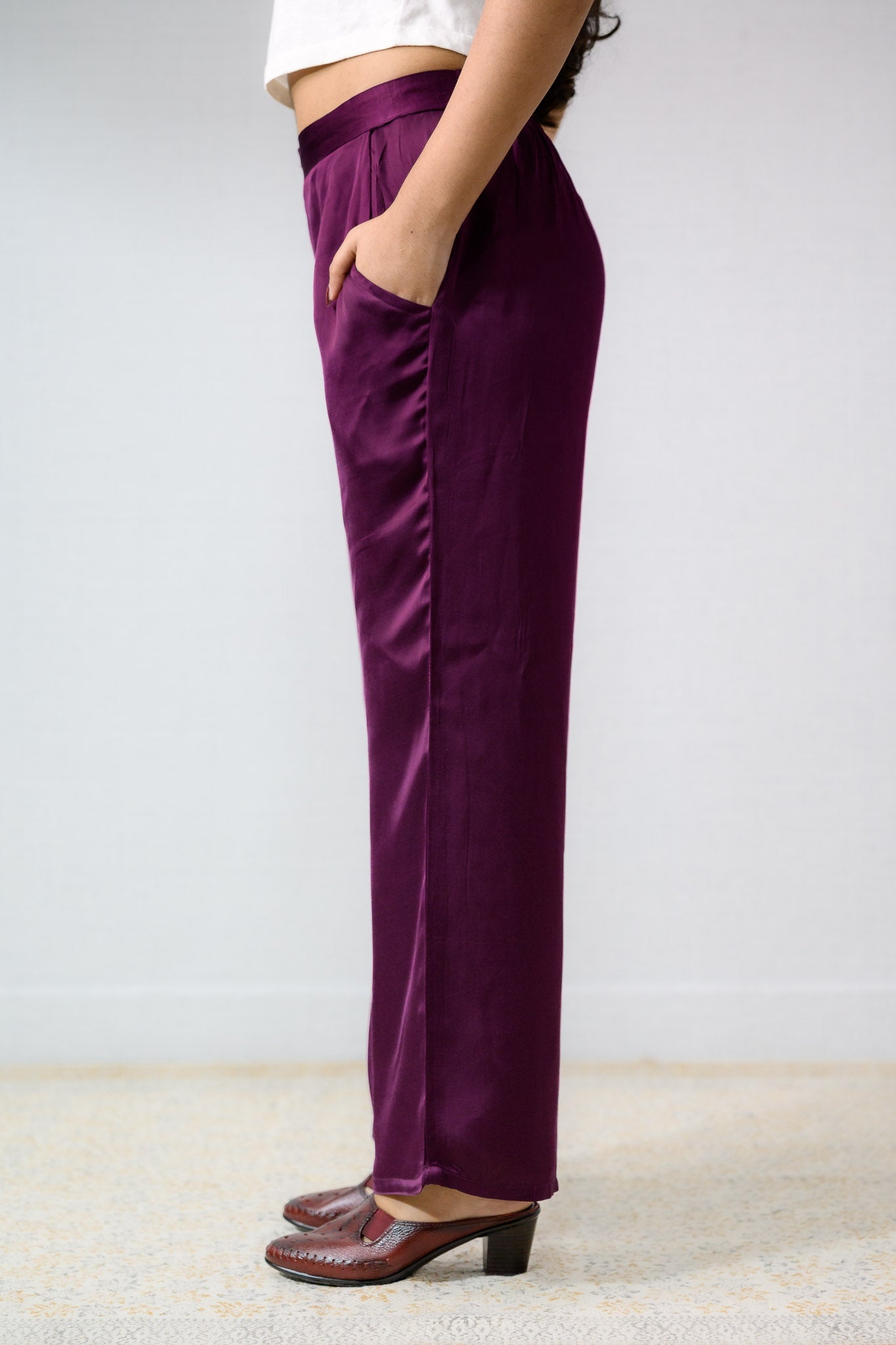 Lavender Modal Parallel Pants - Lobha Deepthis