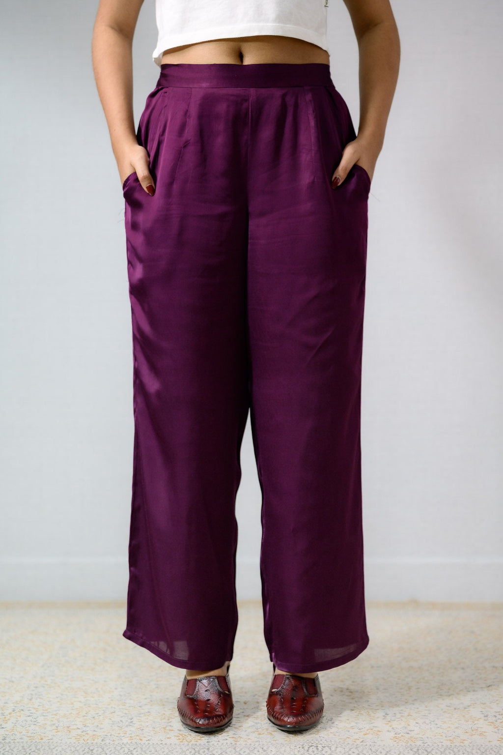 Lavender Modal Parallel Pants - Lobha Deepthis