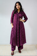 Lavender Rani Modal Bandhani Dress - Lobha Deepthis