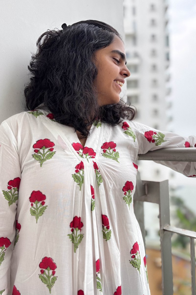 Lilara Sanganeri Dress - Lobha Deepthis