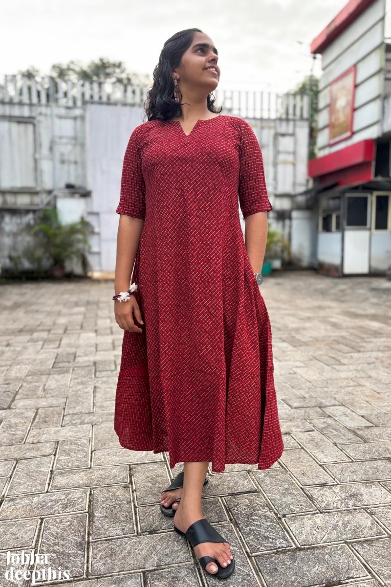 Cross Cut Dresses Lobha Deepthis Cross Cut Dresses Lobha Deepthis