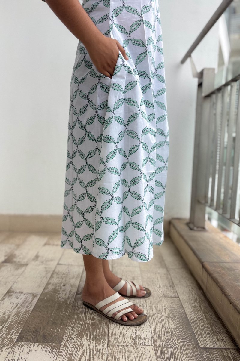 Maranta Sanganeri Aline Dress - Lobha Deepthis