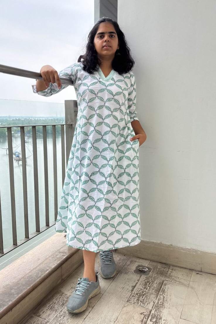 Maranta Sanganeri Aline Dress