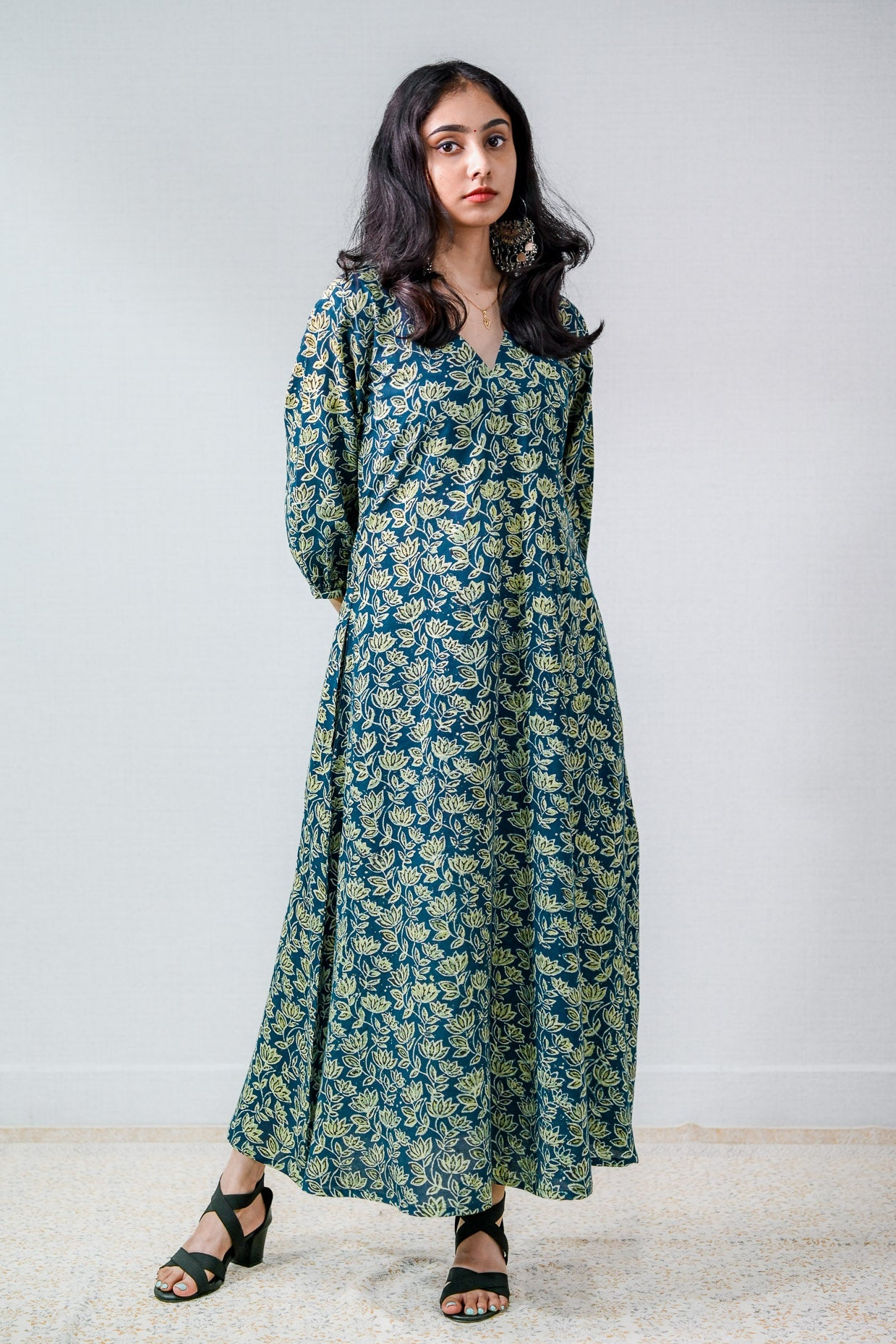Meherika Indigo Ajrakh Dress