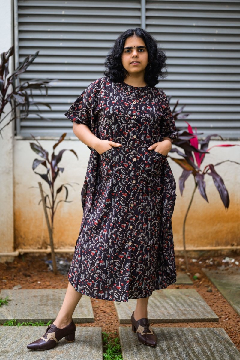 Mirya Ajrakh Kaftan - Lobha Deepthis