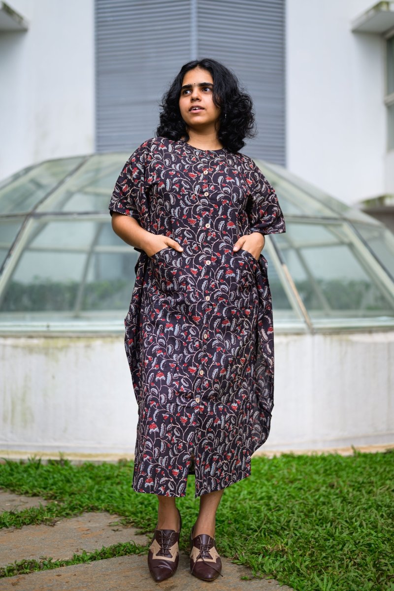 Mirya Ajrakh Kaftan - Lobha Deepthis