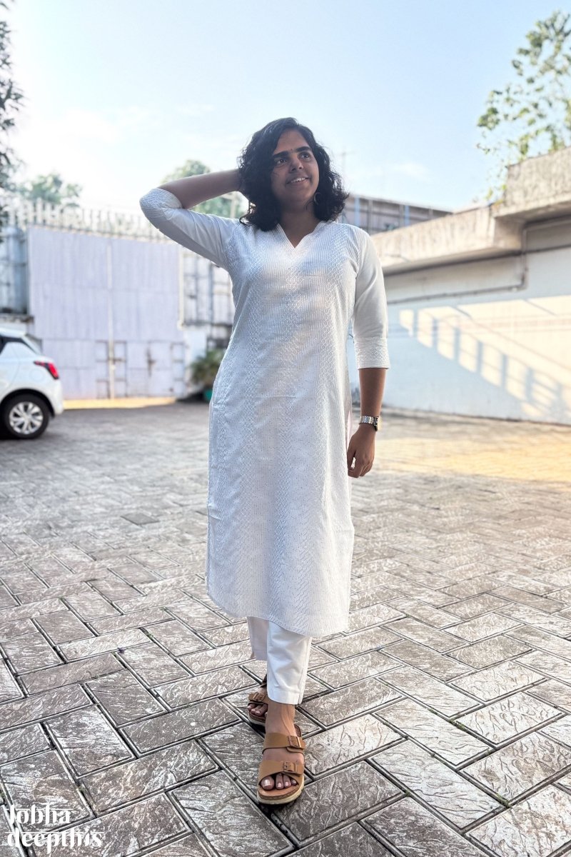 Nihara Straight Kurta - Lobha Deepthis