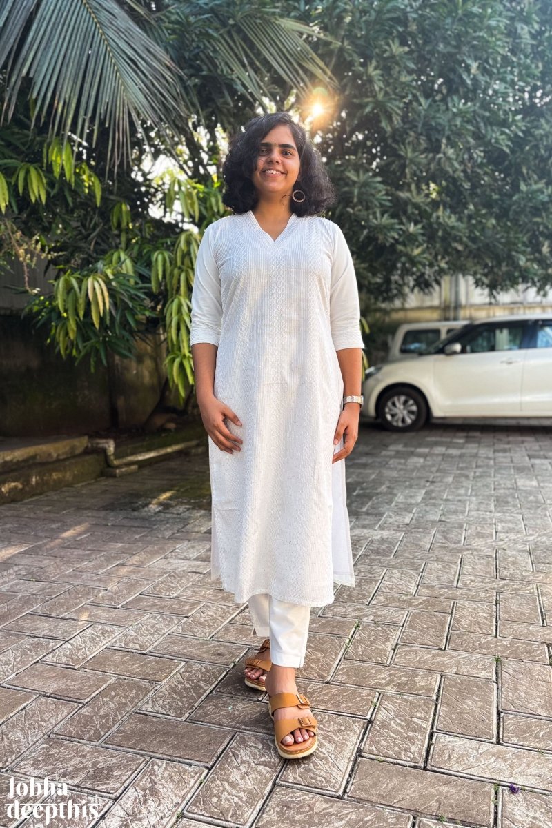 Nihara Straight Kurta - Lobha Deepthis