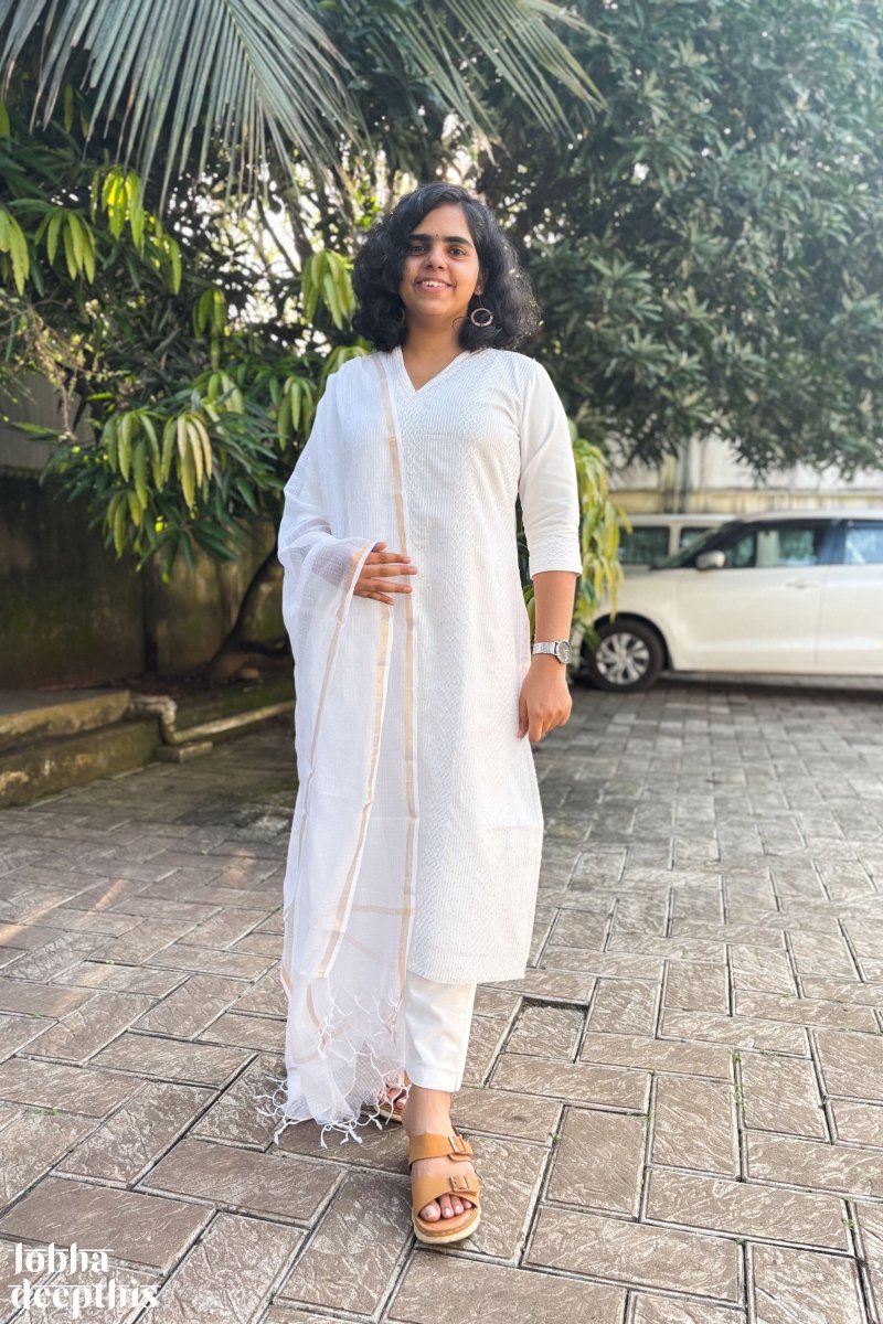 Nihara Straight Kurta - Lobha Deepthis