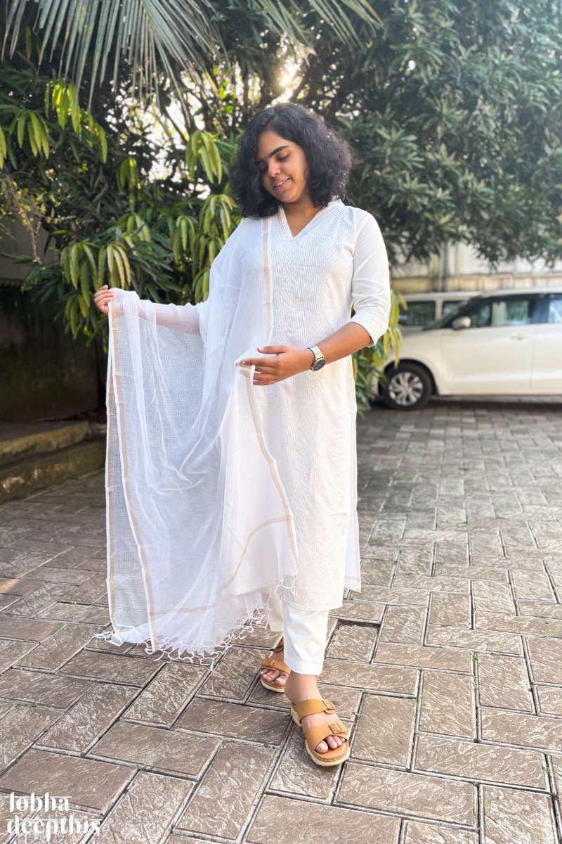 Nihara Straight Kurta - Lobha Deepthis