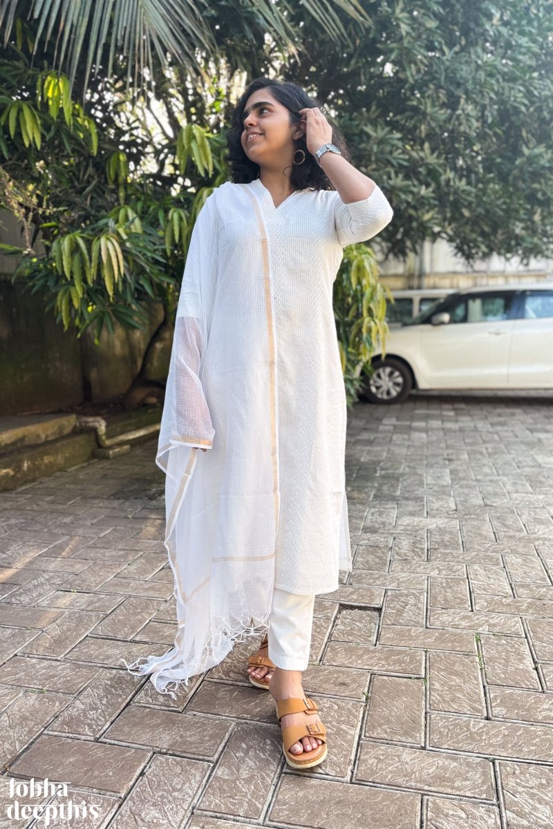 Nihara Straight Kurta - Lobha Deepthis