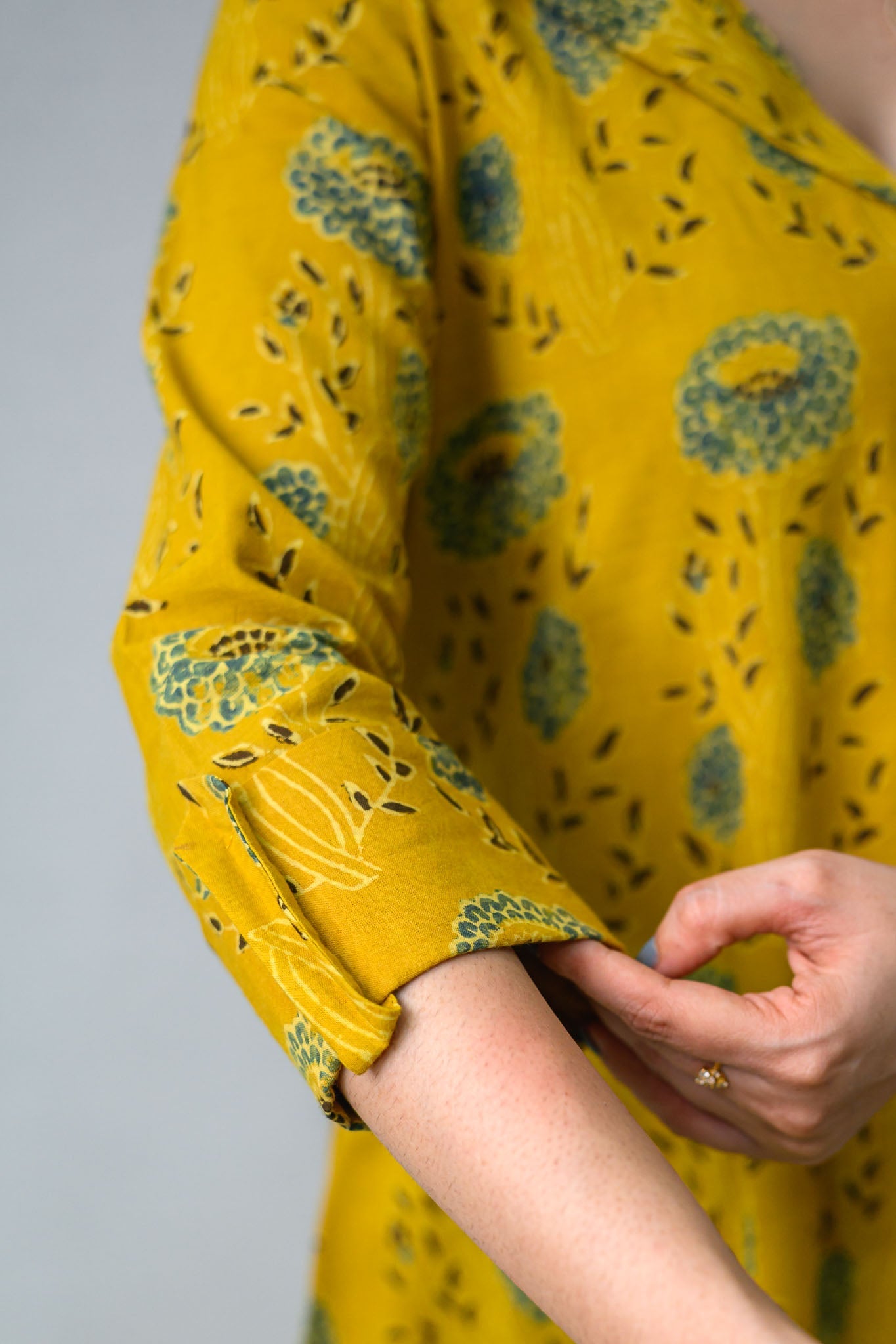 Pilara Ajrakh Cotton Dress - Lobha Deepthis