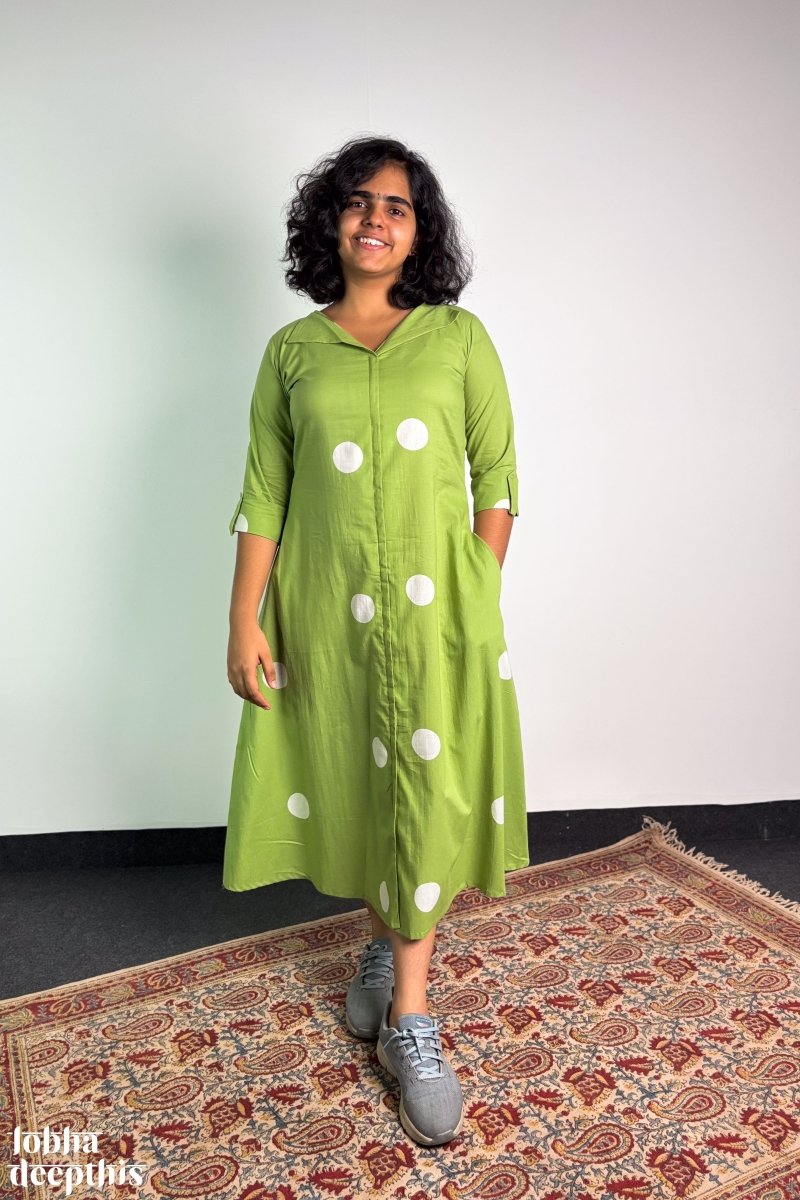 Polkas in Meadow Dress - Lobha Deepthis