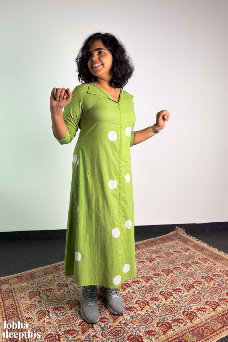 Polkas in Meadow Dress - Lobha Deepthis