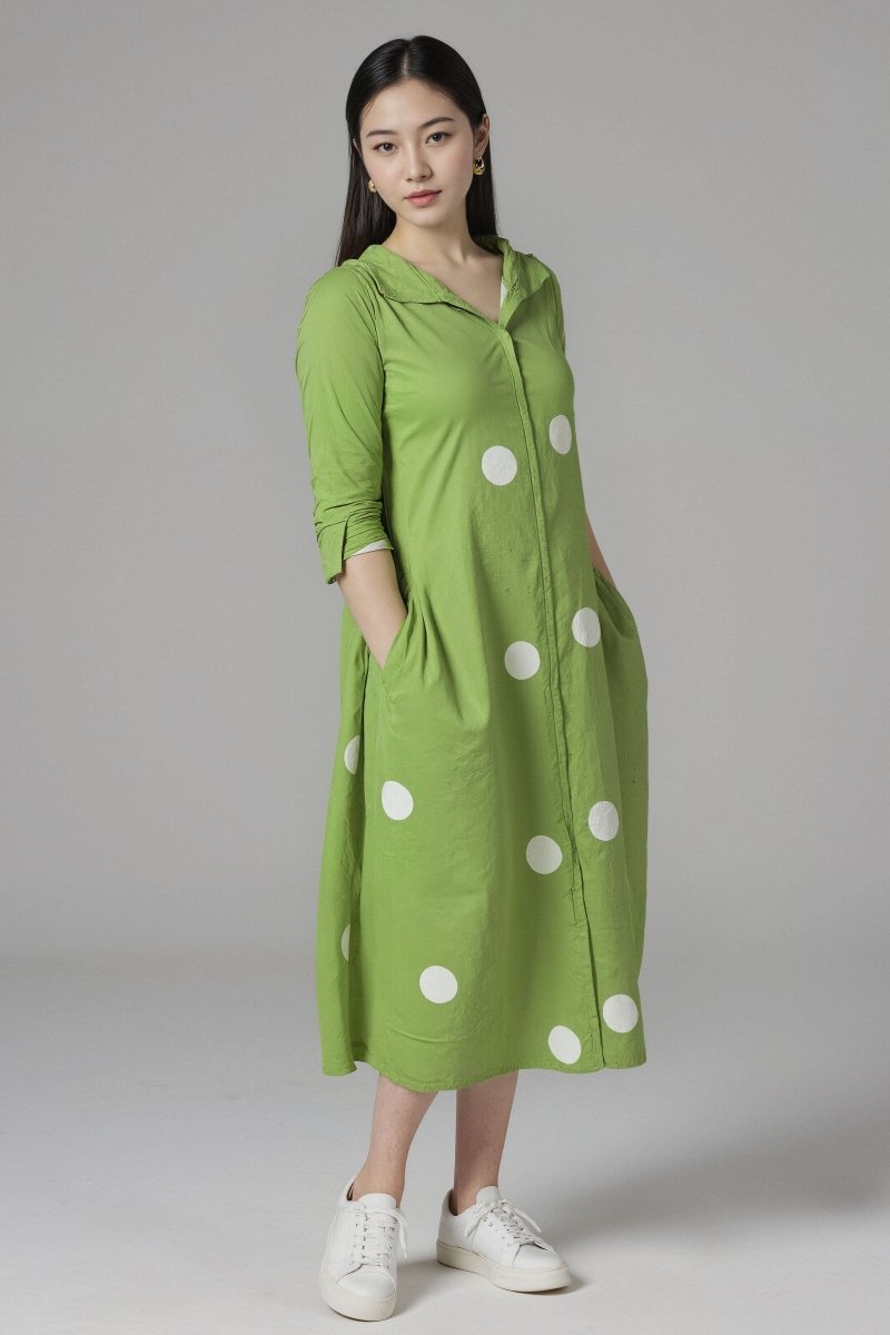 Polkas in Meadow Dress - Lobha Deepthis