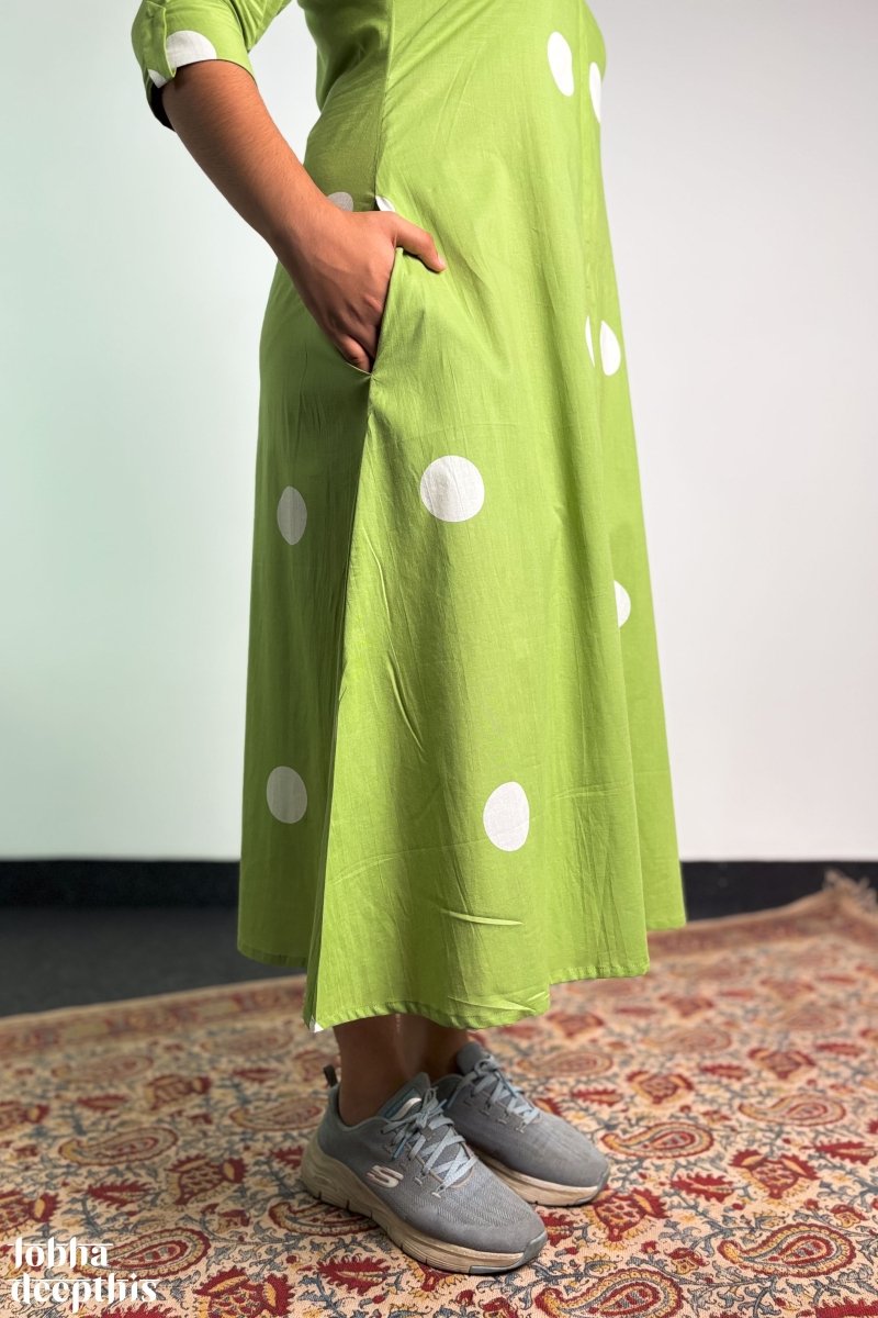 Polkas in Meadow Dress - Lobha Deepthis