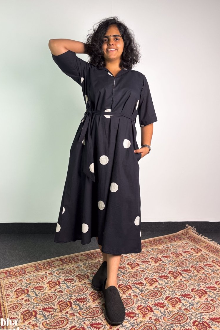 Polkas in Midnight Dress