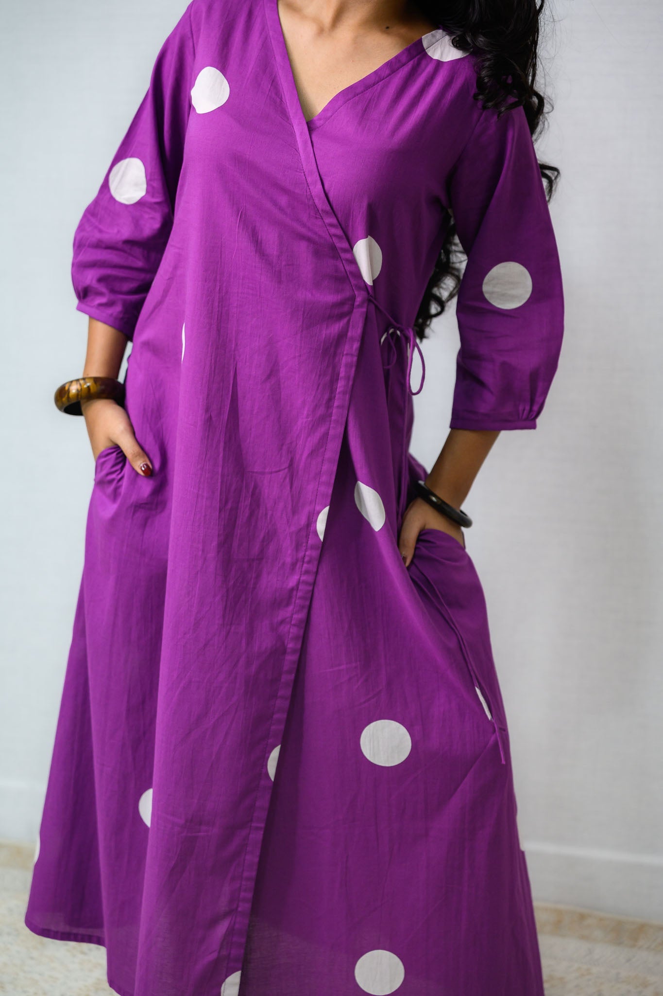 Polkas in Violet Dress - Lobha Deepthis