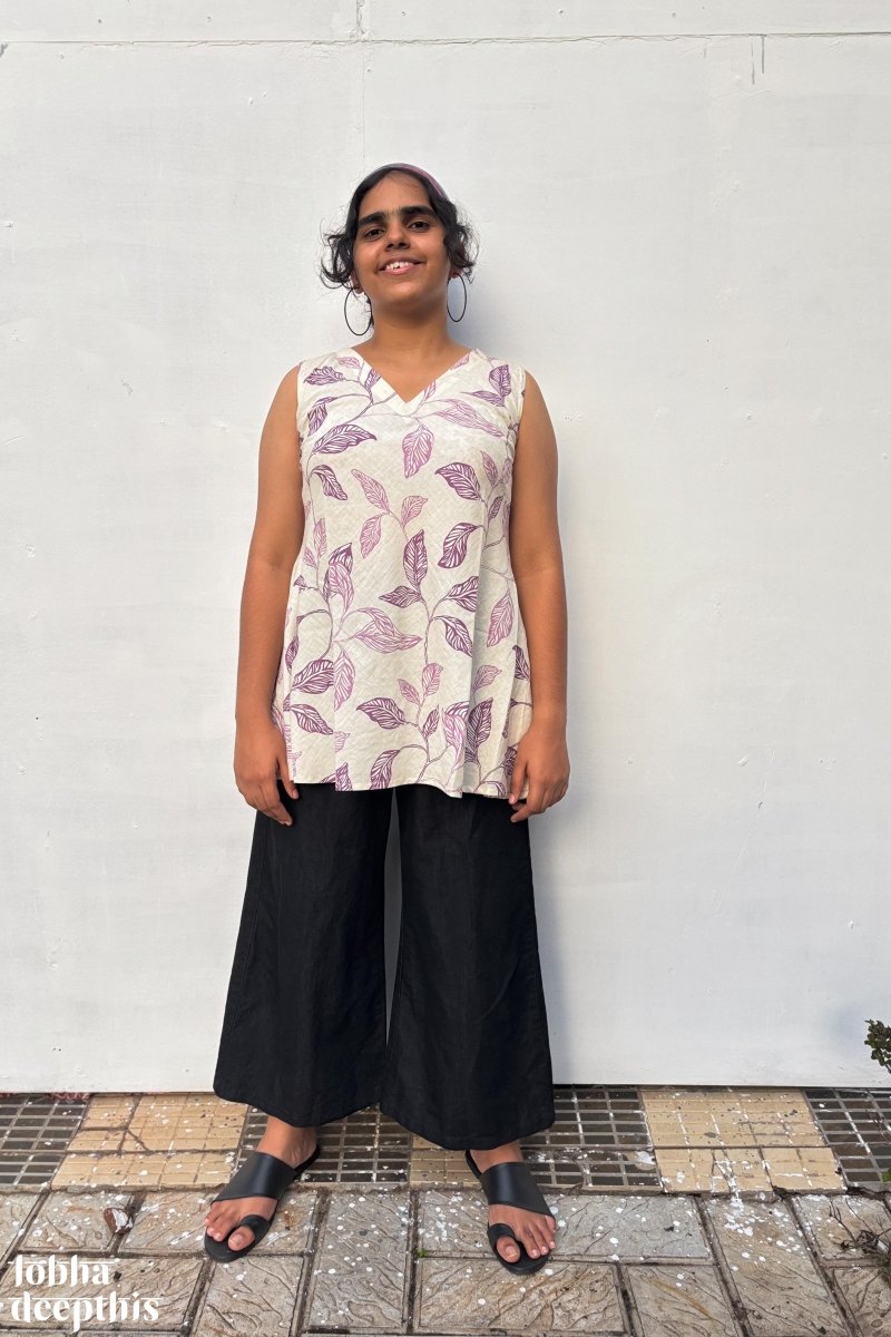 Purple Haze Sleeveless Short Top - Lobha Deepthis