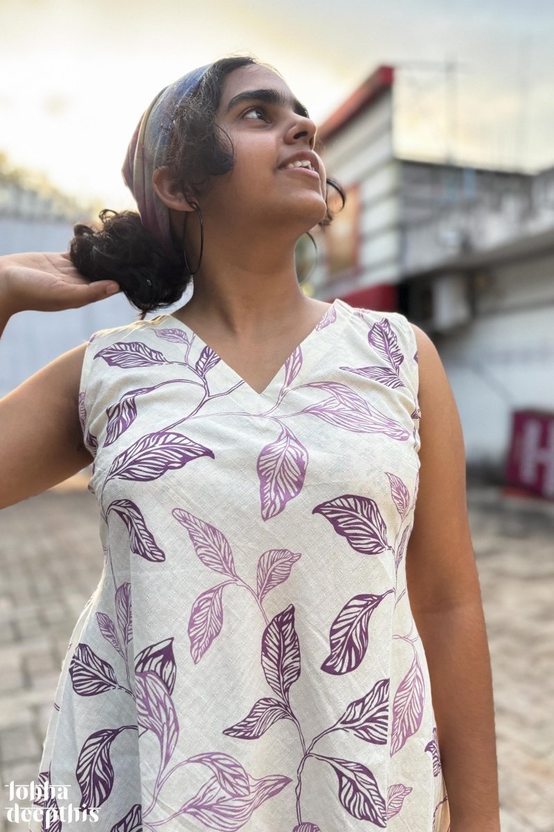 Purple Haze Sleeveless Short Top - Lobha Deepthis