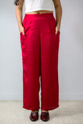 Rani Pink Modal Parallel Pants - Lobha Deepthis