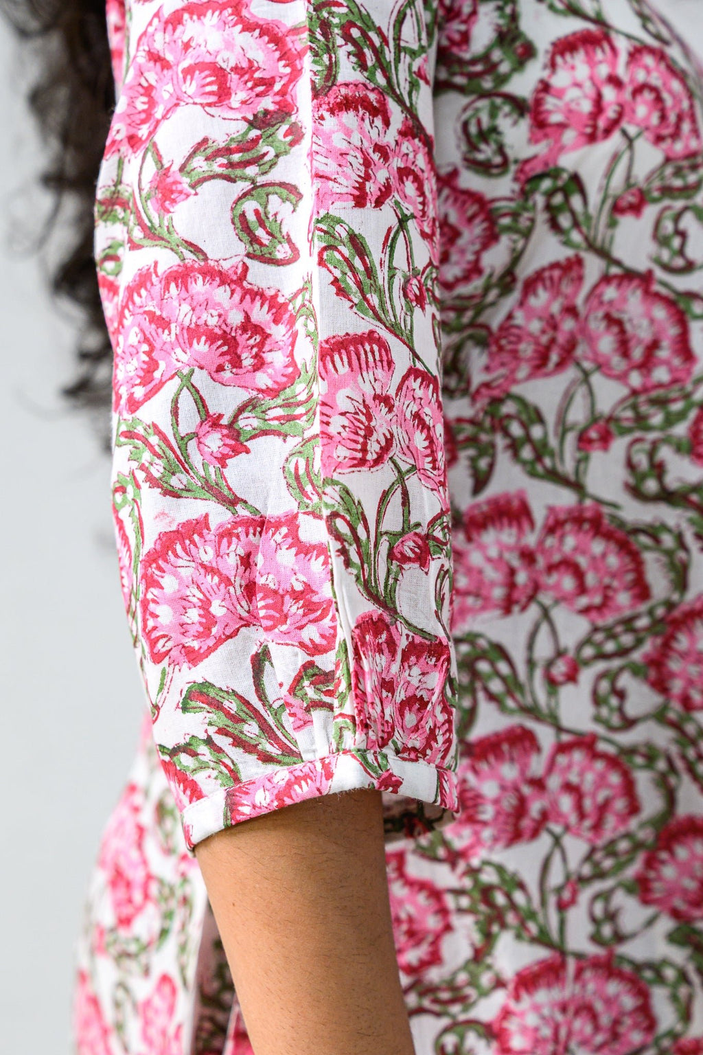 Rosalia Sanganeri Pure Cotton Dress - Lobha Deepthis