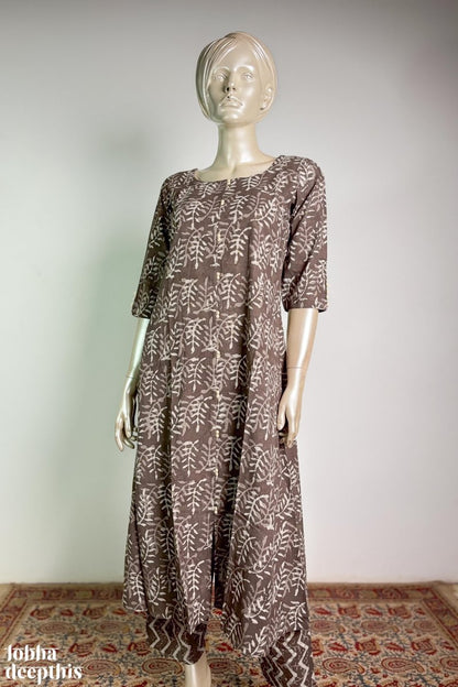 Stone Bagru Aline Kurta - Lobha Deepthis