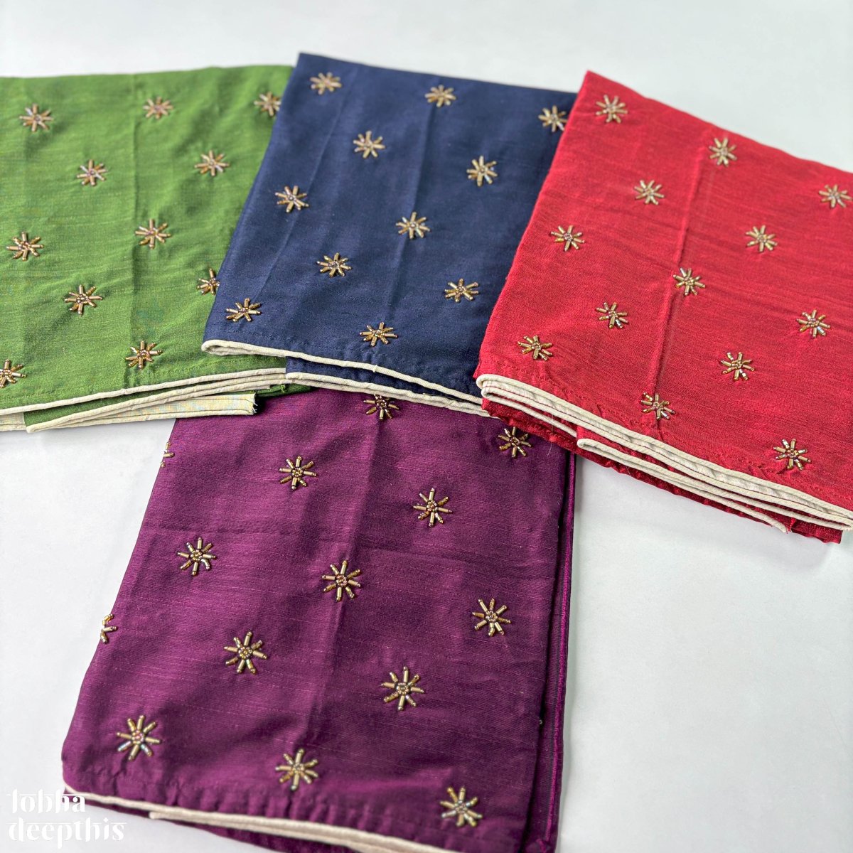 Tharakam Hand Embroidery Blouse Piece - Lobha Deepthis