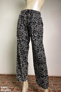 Black Sanganeri Florals Straight Pants - Lobha Deepthis