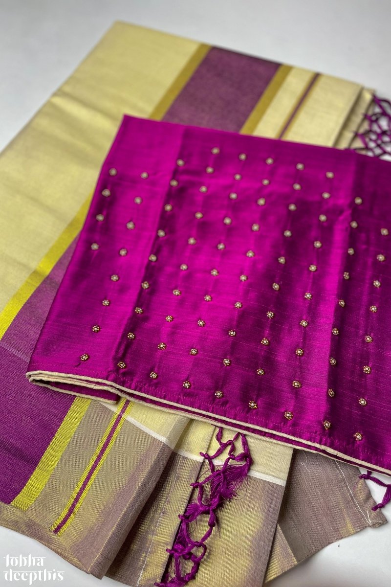 Lavender Wedding Trendy Saree