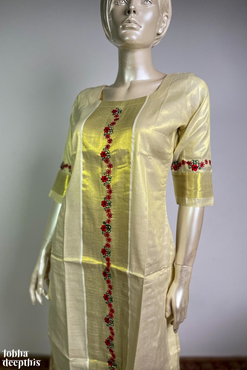 KASAVU Kurta with Velvet KV238 – Dakshayami