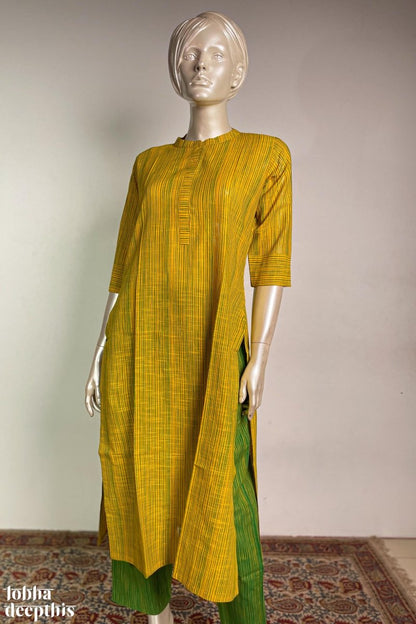 Lemon Yellow South Cotton Straight Pants- LobhaDeepthis – Lobha Deepthis