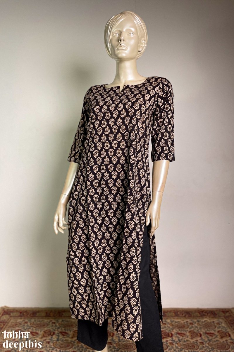 Sai Blossoms Damen Kurti Baumwolle - Stillkleid Mit Reißverschlüssen