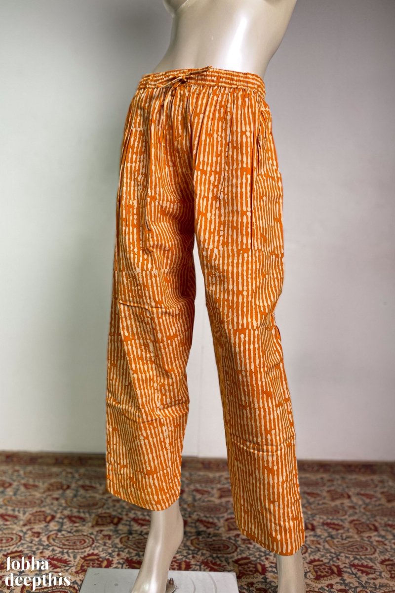 Mustard Batik Aline Co-ord Set - Lobha Deepthis